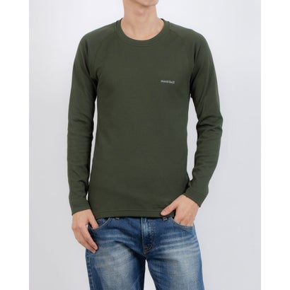 モンベル mont-bell ジオライン M.W.ラウンドネックシャツ Men's (ダークグリーン) モンベル mont-bell ジオライン M.W.ラウンドネックシャツ Men's (ダークグリーン)