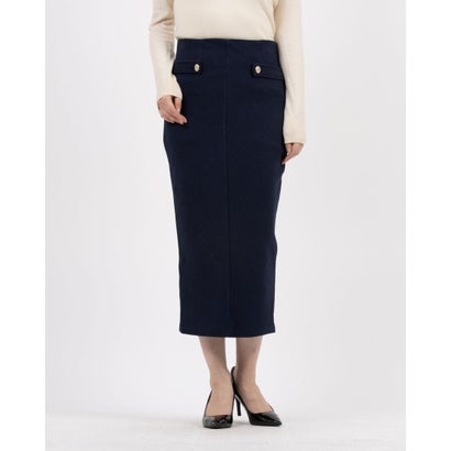リナシメント RINASCIMENTO ウエスト金ボタンタイトSK (Blu Navy) リナシメント RINASCIMENTO ウエスト金ボタンタイトSK (Blu Navy)
