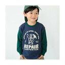 ブランシェス branshes 【eikoコラボ】綿100%アソートグラフィック長袖Tシャツ(WEB限定) (22:工具-ネイビーブルー)