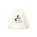 ブランシェス branshes 【DRC/お肌に嬉しい綿100%】ガールズアソートグラフィック長袖Tシャツ(WEB限定) (オフホワイト)
