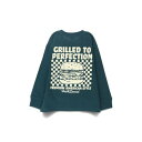 ブランシェス branshes 【DRC/お肌に嬉しい綿100%】アソートグラフィック長袖Tシャツ(WEB限定カラーあり) (93:ハンバーガー_ダークグリーン...