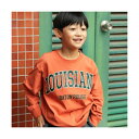 ブランシェス branshes 【DRC/お肌に嬉しい綿100%】アソートグラフィック長袖Tシャツ(WEB限定カラーあり) (オレンジ)