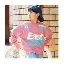 ブランシェス branshes 【DRC/やわらか薄手裏毛】アソートグラフィックトレーナー(WEB限定カラーあり) (ローズピンク)