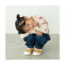 ブランシェス branshes 【eikoコラボ】薄手裏毛アソートグラフィックトレーナー(WEB限定カラーあり) (91:総柄-アイボリー)