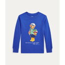 ポロ ラルフ ローレン POLO RALPH LAUREN (ボーイズ 2才~7才)Polo ベア コットン ロングスリーブ Tシャツ (400ブルー)
