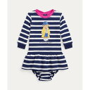 ポロ ラルフ ローレン POLO RALPH LAUREN (ベビー)Polo ベア フレンチ テリー ドレス & ブルマー (999マルチカラー)