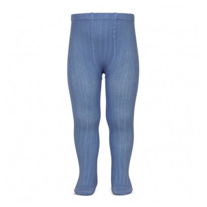 タイツ 子供 3歳〜10歳 ベーシック リブタイツ カラータイツ 卒業式 入学式 入園式（ブルーマ）