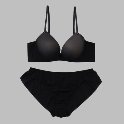 パリーゼ Palissee すっきりな見栄えで軽い着け心地 華奢Tブラ＆ショーツ【返品不可商品】 （ブラック）