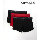 カルバンクライン Calvin Klein ボクサーパンツ 3枚セット アンダーウェア メンズ 下着 ボクサー 無地 ギフト NB4078A【返品不可商品】(マ...