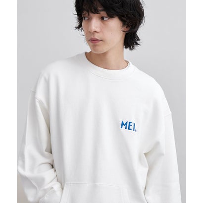 MEI(メイ)別注 裏毛ロゴクルーネックスウェット