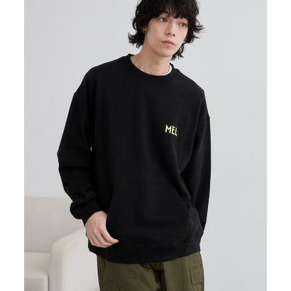 MEI(メイ)別注 裏毛ロゴクルーネックスウェット