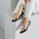 モード エ ジャコモ カリーノ MODE ET JACOMO carino メタルパーツパンプス (ブラック)