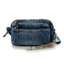 デシグアル Desigual デニムマルチポケットミニショルダー (ブルー)
