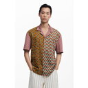 デシグアル Desigual JOSE シャツショートスリーブ (ブラウン)