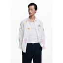 デシグアル Desigual CAMEL シャツロングスリーブ (ホワイト)