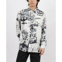 デシグアル Desigual コラージュ柄のシャツ (イエロー)