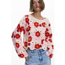 デシグアル Desigual クロシェトップ (ホワイト)(4)