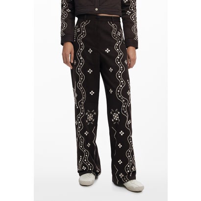 デシグアル Desigual MIRROR ロングパンツ （ブラウン）