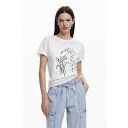 デシグアル Desigual アーティープリントTシャツ (ホワイト)