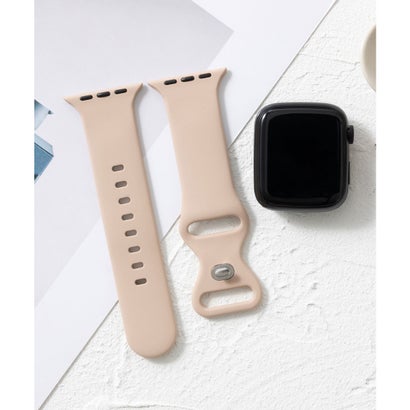 エモニーク emonique シリコン製 Apple Watch Band スマートウォッチバンド【38/40/41/42/44/45/49mm対応】 (ベージュ)