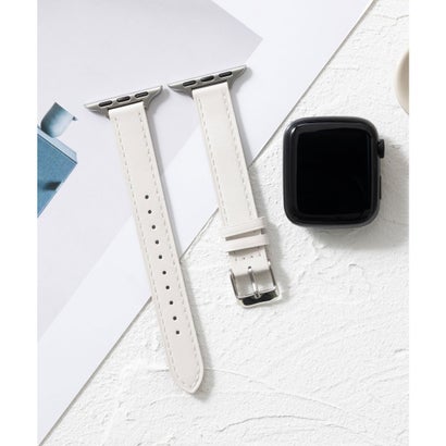 エモニーク emonique 本革レザー Apple Watch Band スマートウォッチバンド【38/40/41/42/44/45/49mm対応】 (オフホワイト)