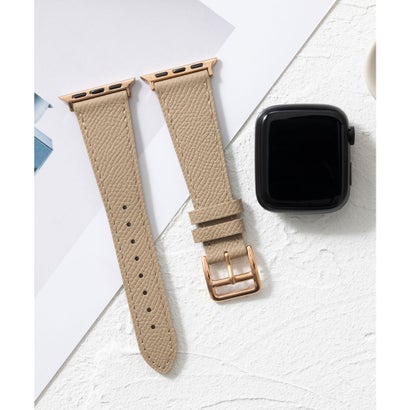 エモニーク emonique 本革レザー Apple Watch Band スマートウォッチバンド【38/40/41/42/44/45/49mm対応】 (グレー)