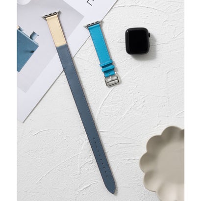 エモニーク emonique 本革レザー ダブルベルト 2重巻き Apple Watch Band スマートウォッチバンド【38/40/41/42/44/45/49mm対応】 (ブルー系その他) エモニーク emonique 本革レザー ダブルベルト 2重巻き Apple Watch Band スマートウォッチバンド【38/40/41/42/44/45/49mm対応】 (ブルー系その他)