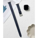 エモニーク emonique 本革レザー ダブルベルト 2重巻き Apple Watch Band スマートウォッチバンド【38/40/41/42/44/45/...