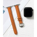 エモニーク emonique 本革レザー 細身バンド Apple Watch Band スマートウォッチバンド【38/40/41/42/44/45/49mm対応...