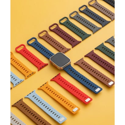 エモニーク emonique シリコン製 Apple Watch Band スマートウォッチバンド【38/40/41/42/44/45/49mm対応】 （グレー）
