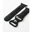 エモニーク emonique シリコン製 Apple Watch Band スマートウォッチバンド【38/40/41/42/44/45/49mm対応】 (ブラッ...