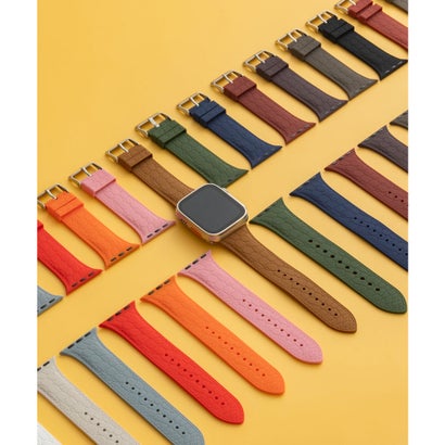 エモニーク emonique シリコン製 Apple Watch Band スマートウォッチバンド クロコダイル型押し【38/40/41/42/44/45/49mm対応】 （ワインレッド）