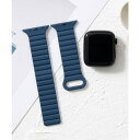 エモニーク emonique シリコン製 Apple Watch Band スマートウォッチバンド【38/40/41/42/44/45/49mm対応】 (ネイビ...
