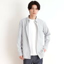 ザ ショップ ティーケー(メンズ) THE SHOP TK(Men) 瞬乾オックスシャツ 速乾素材/ON・OFF対応 (ブルー(393))