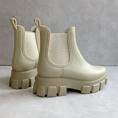 ヌーベル ヴォーグ リラックス Noubel Voug Relax 防水 晴雨兼用 サイドゴア ショート レインブーツ (ベージュ)