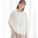 ヴィオラ エ ヴィオラ Viola e Viola 2WAYボウタイタックブラウス (オフホワイト)