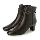 リズ ラフィーネ Riz raffinee 【訳あり新品】【2WAY】ベルト付ショートブーツ (DBR)