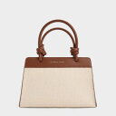 Sabine サビーヌ キャンバスノットハンドルトラペーズトートバッグ(Chocolate)(4)