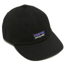 パタゴニア Patagonia 帽子 P-6 LABEL TRAD CAP P-6 ラベル トラッド キャップ ブラック メンズ レディース ユニセックス PA...