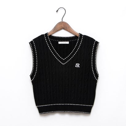 アルシーヴ archives チルデンケーブルニットベスト (BLK) アルシーヴ archives チルデンケーブルニットベスト (BLK)