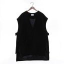 ドゥ アルシーヴ DOUX ARCHIVES ニットメルトンジレ (BLK)