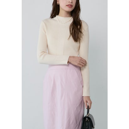 エムドゥ M.deux ボトルネックイレリブニット （オフホワイト）