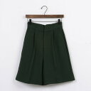 アルシーヴ archives ストレッチギャバハーフパンツ (GRN)
