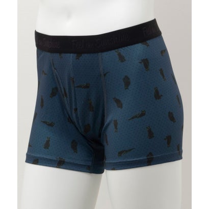 マックハウス Mac-House メッシュボクサーパンツ ネコ柄 【返品不可商品】 （ブルーグリーン）