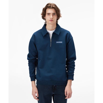 トミー ヒルフィガー TOMMY HILFIGER SMALL MONOTYPE TWILL 1/4 ZIP (ネイビー) トミー ヒルフィガー TOMMY HILFIGER SMALL MONOTYPE TWILL 1/4 ZIP (ネイビー)