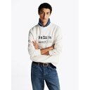 トミー ヒルフィガー TOMMY HILFIGER HILFIGER FLAGS CREWNECK (アイボリー)