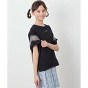 アー・ヴェ・ヴェ a.v.v シアーギンガムキリカエスリーブTシャツ (ブラック)