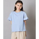 アー・ヴェ・ヴェ a.v.v シアーギンガムキリカエスリーブTシャツ (ライトブルー)
