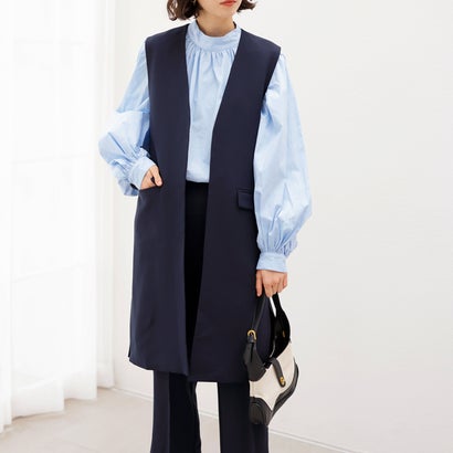 ジーラ GeeRA 【2点セット】ロングジレセットアップスーツ （ネイビー）