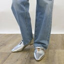 フィン Fin セミスクエアトゥUカットローファー【低反発スポンジ入り】 (シルバー)